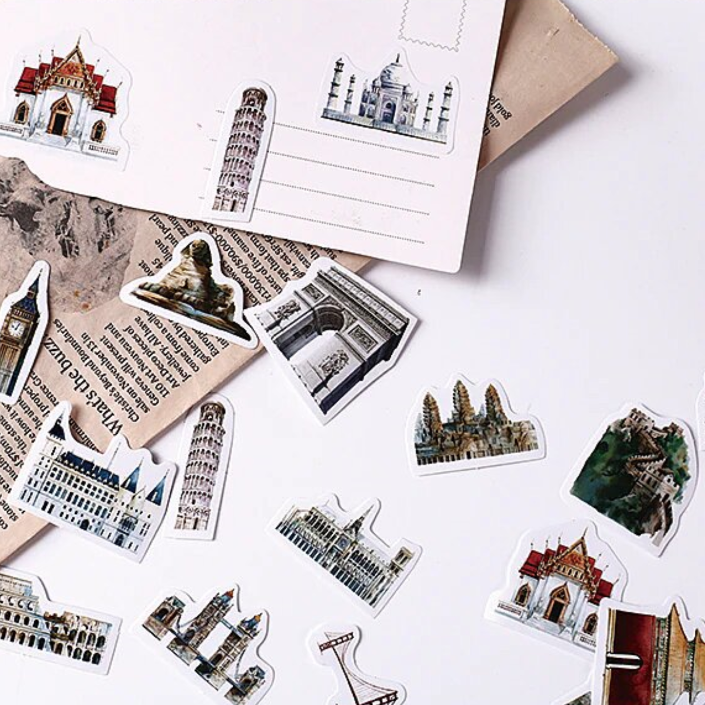 City Landmarks - Self Adhesive Sticker Box