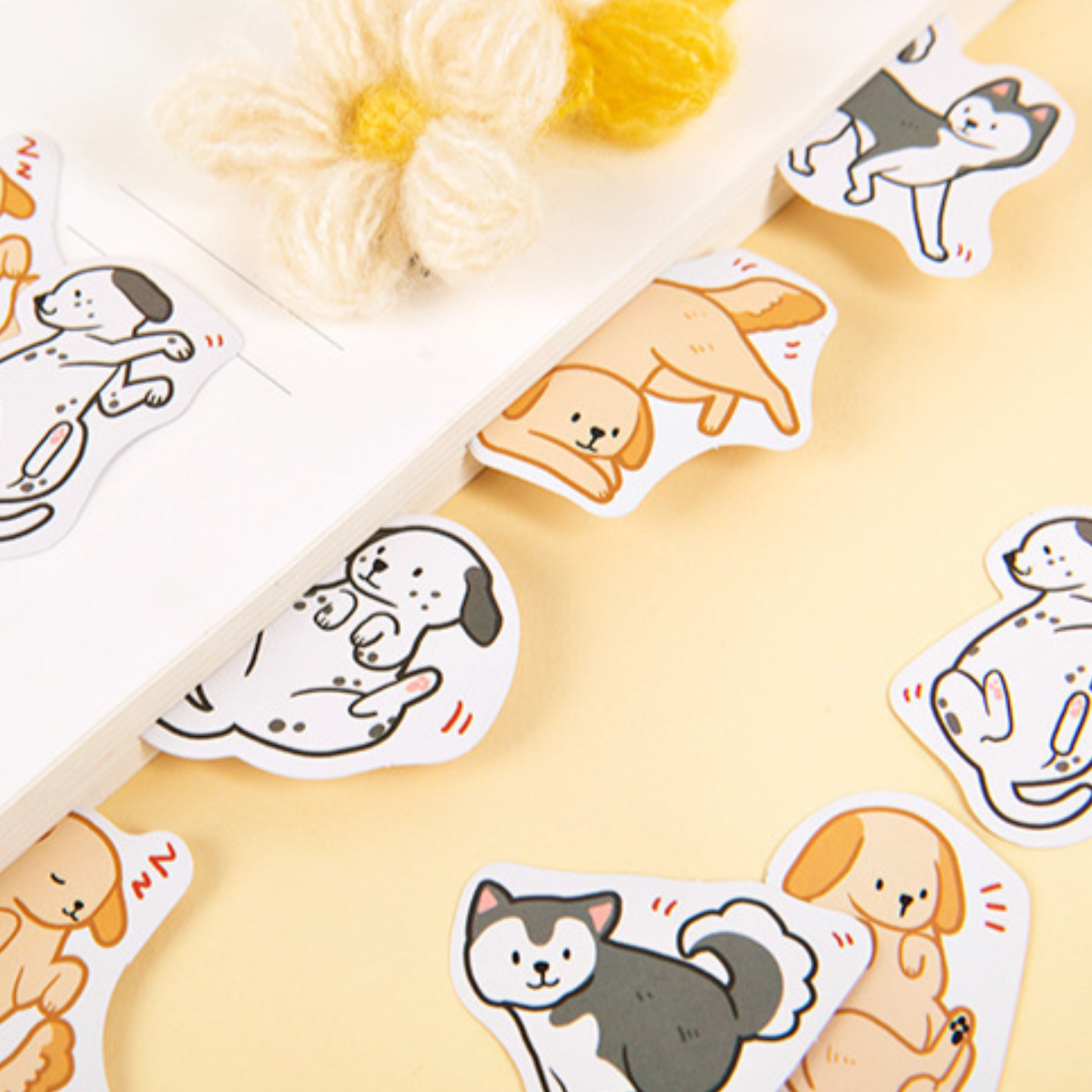 Cute Cats & Dogs - Self Adhesive Sticker Box