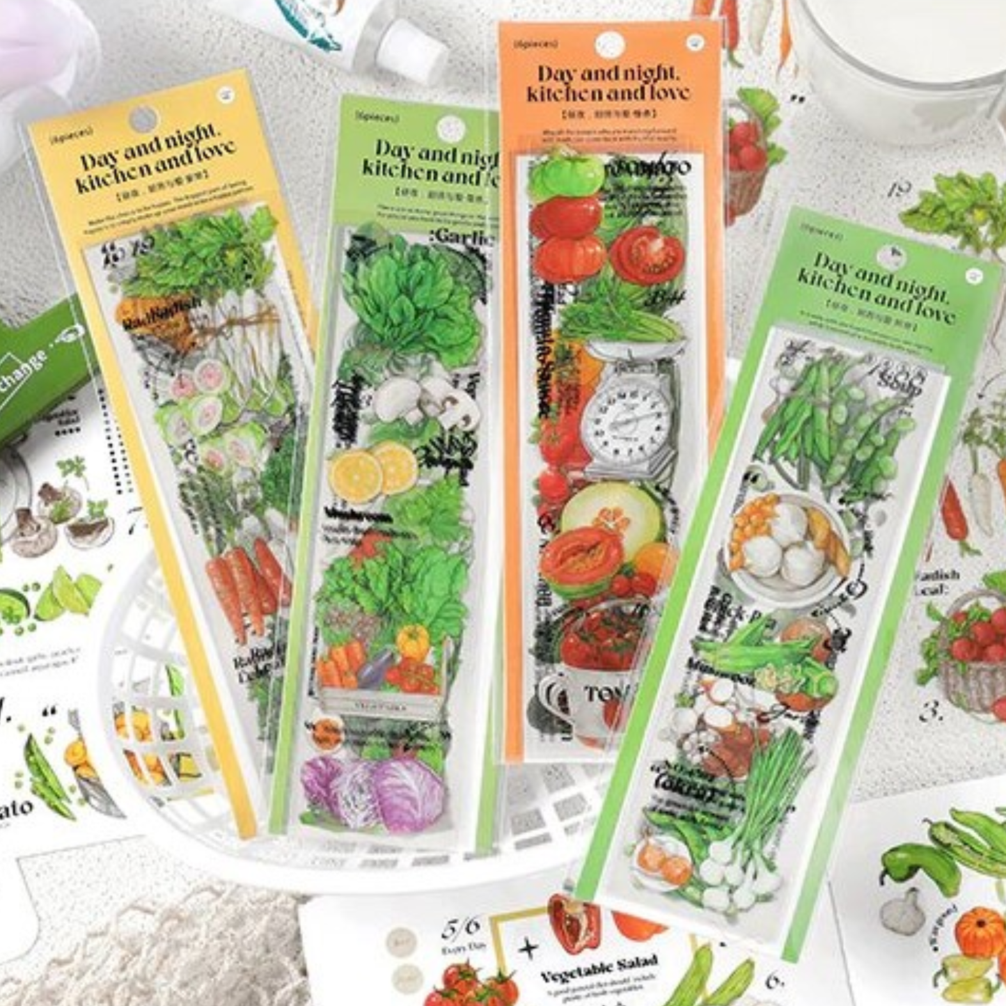 Kitchen Garden Set - Dark Green - Sticker Sheet
