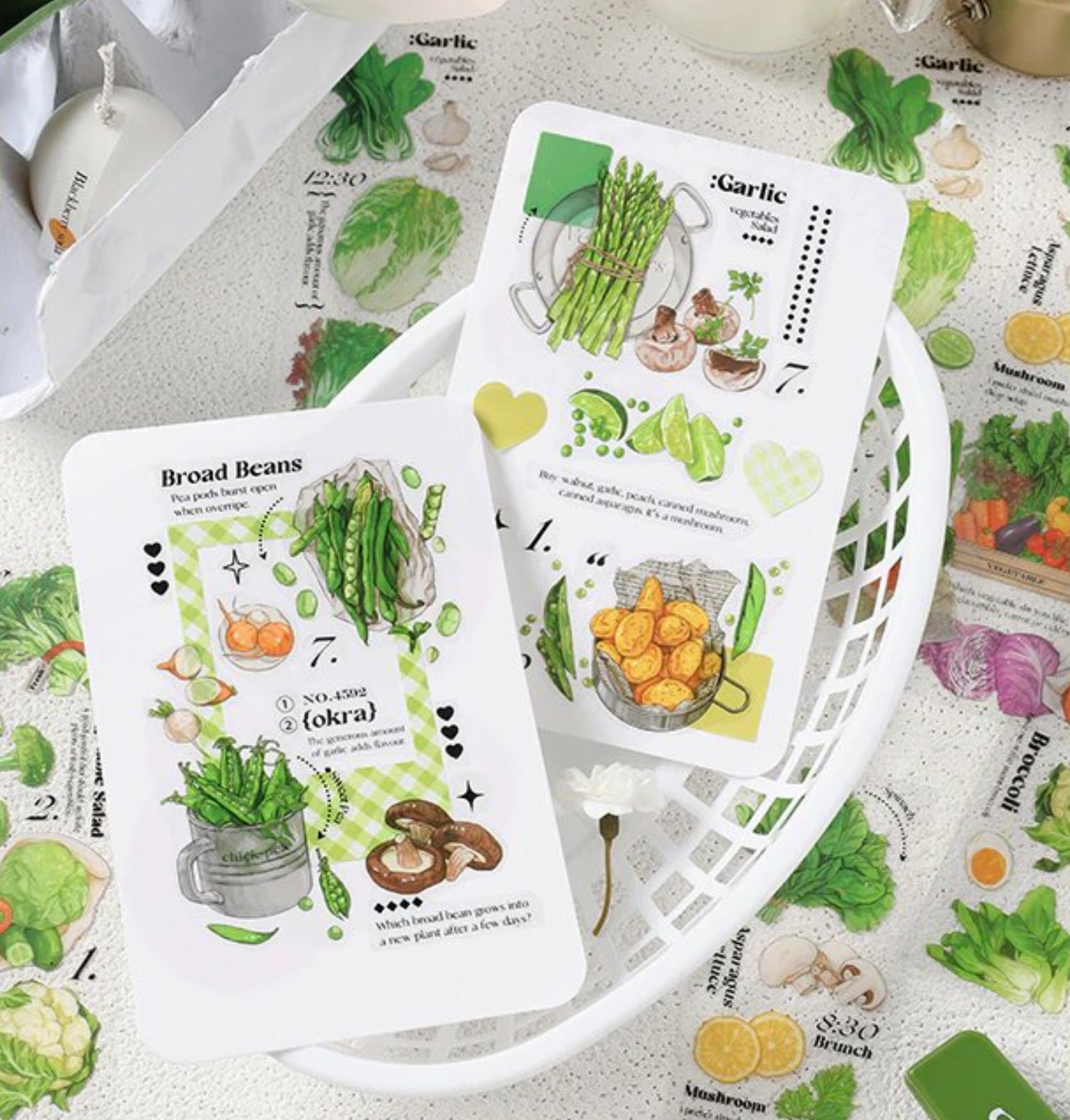 Kitchen Garden Set - Dark Green - Sticker Sheet