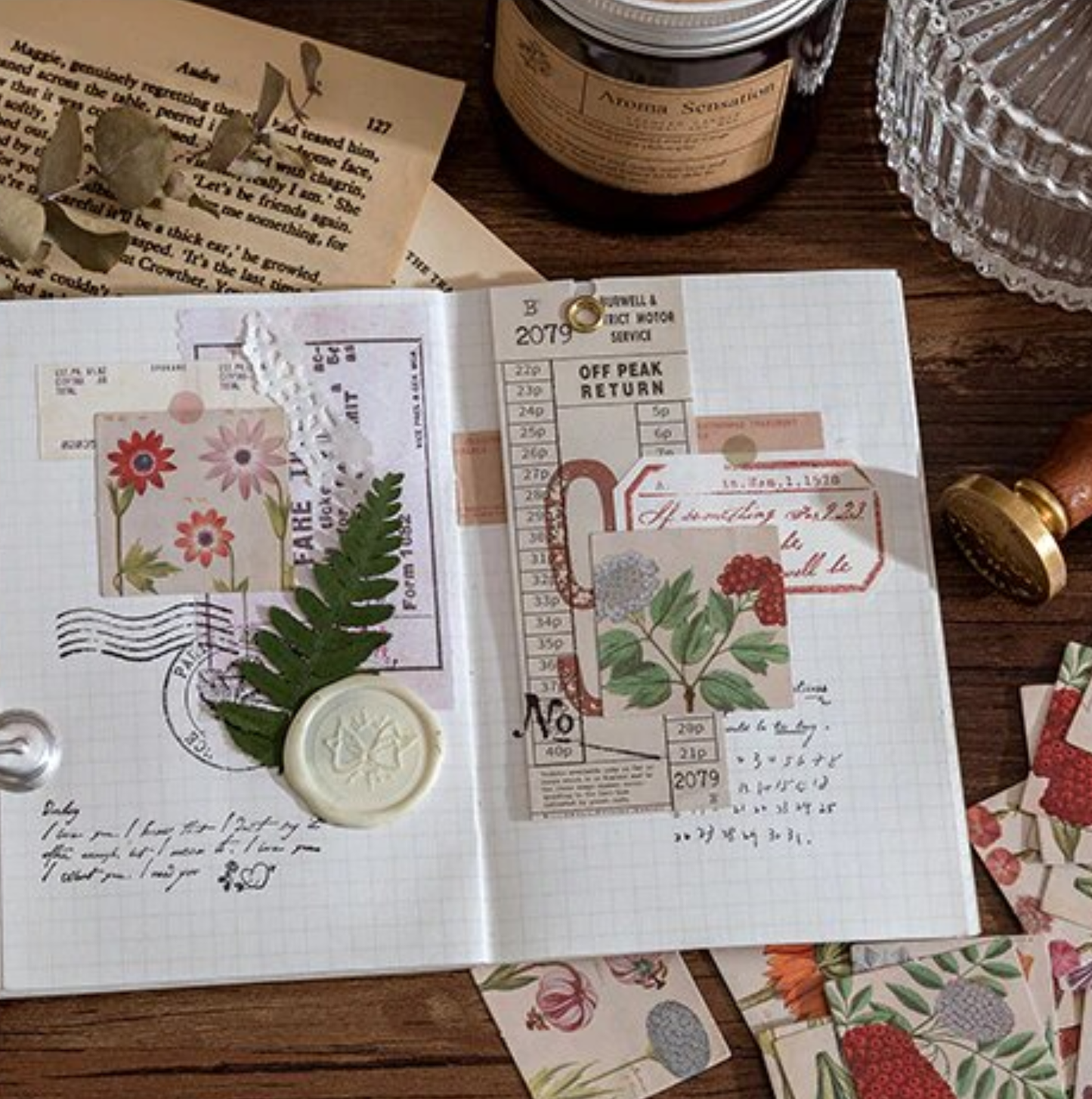 Notes On Plants - Self Adhesive Sticker Box