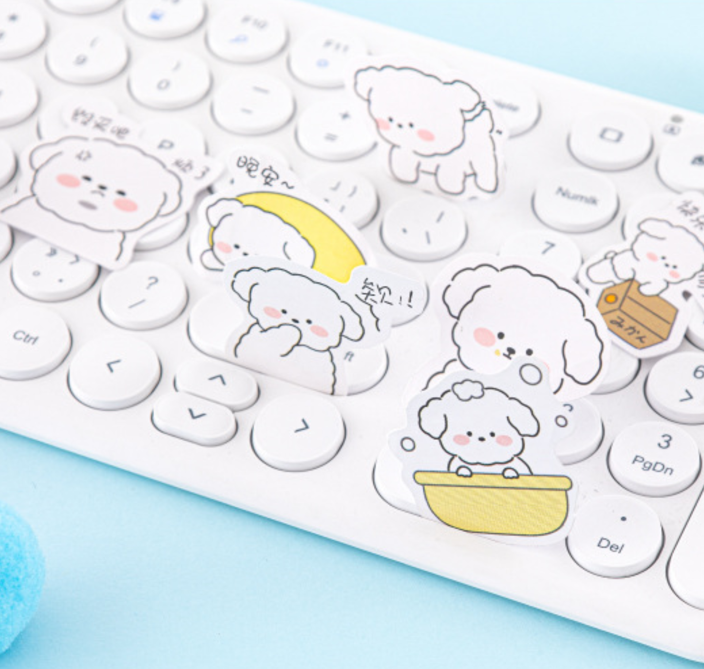 Playful Puppies - Self Adhesive Sticker Box