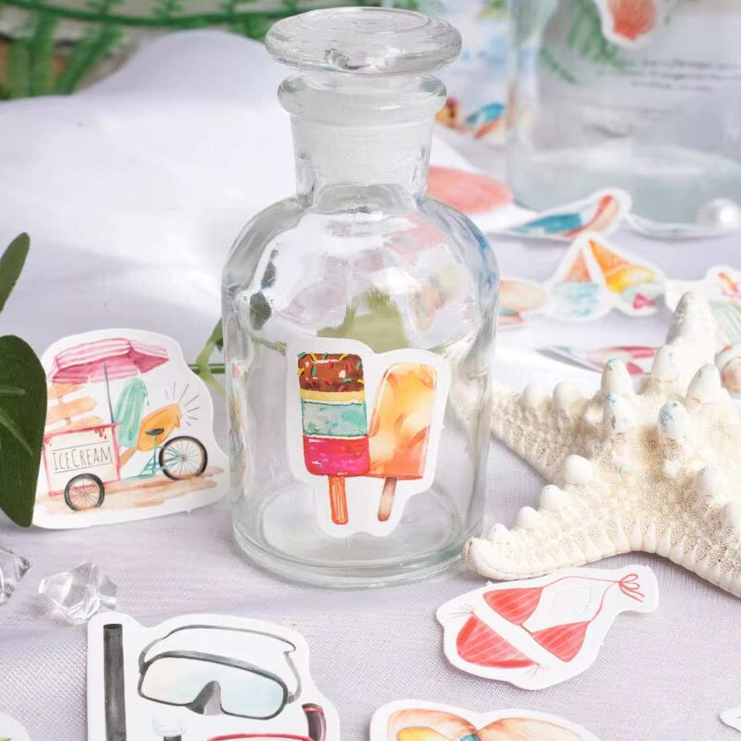Summer Surfing - Self Adhesive Sticker Box