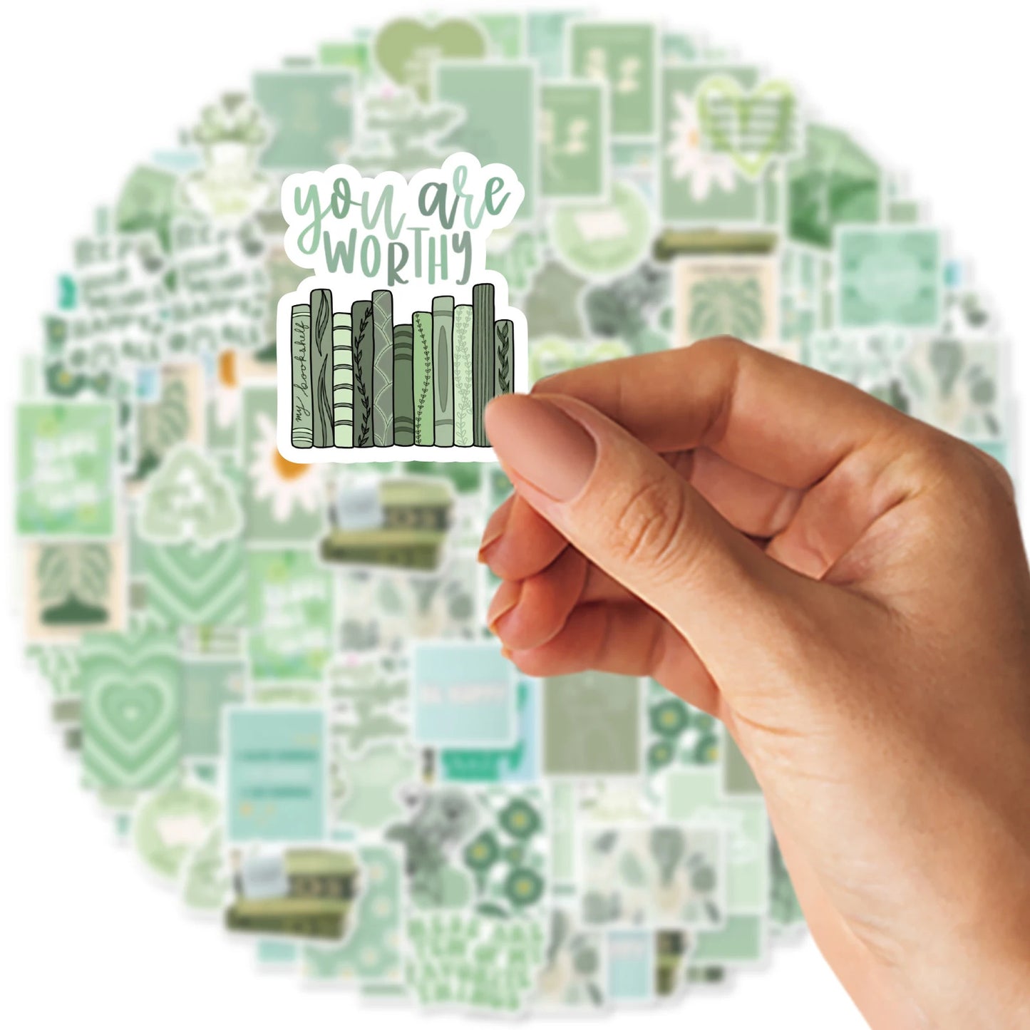 Green Theme - Self Adhesive Sticker Box