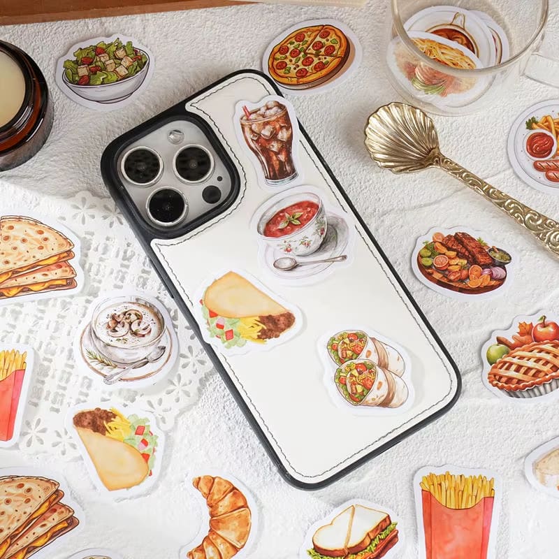Western Style Food - Self Adhesive Sticker Box