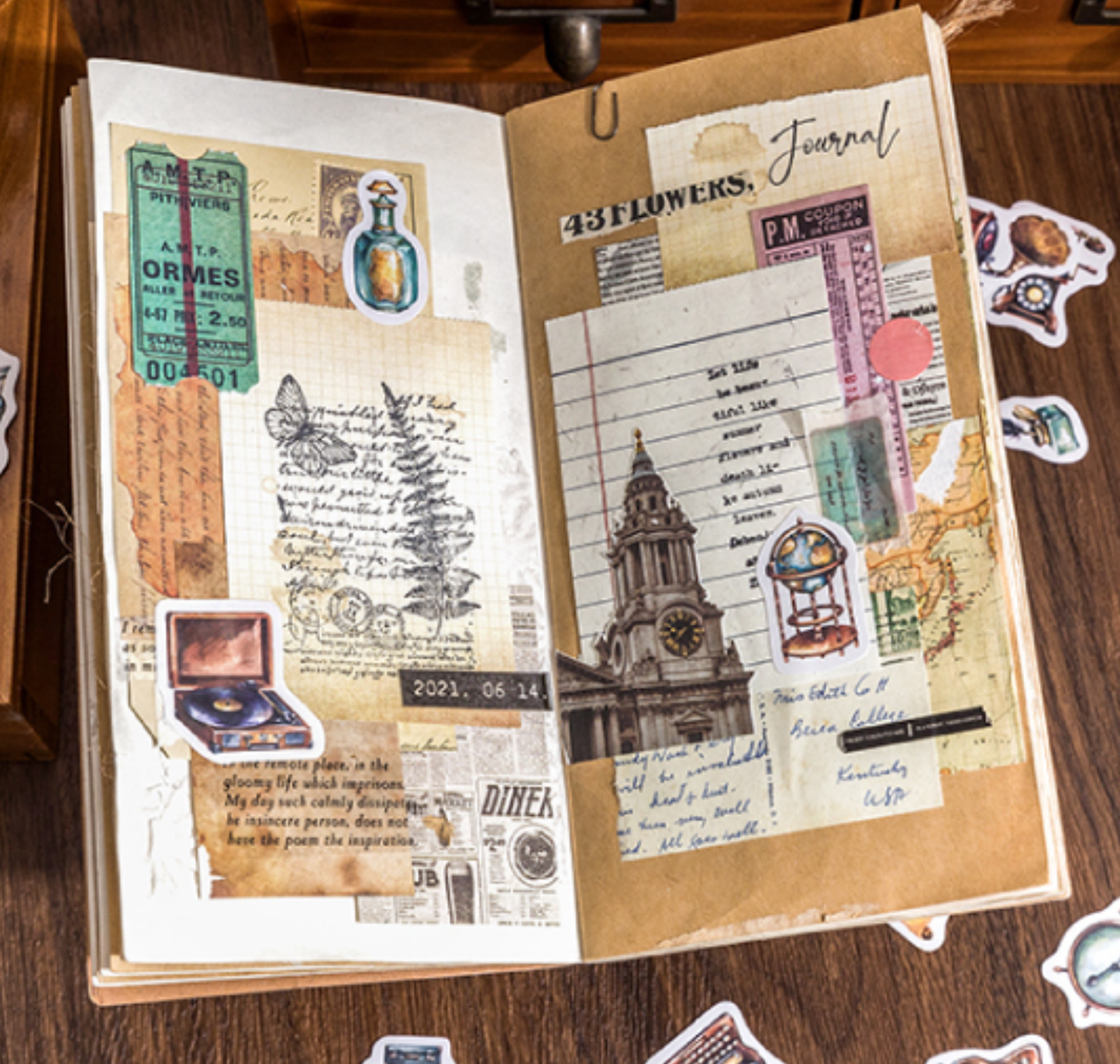 Something From The Past - Self Adhesive Sticker Box