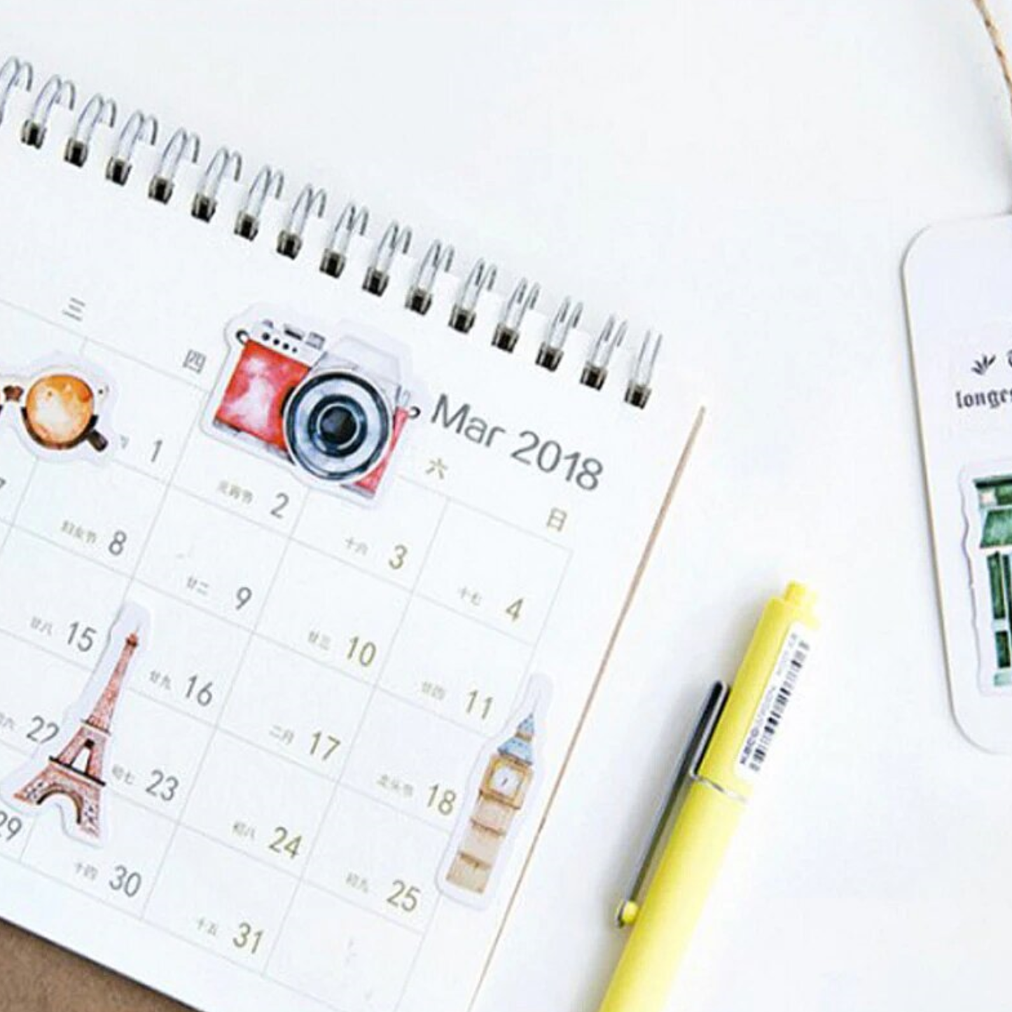 Travel Journal - Self Adhesive Sticker Box