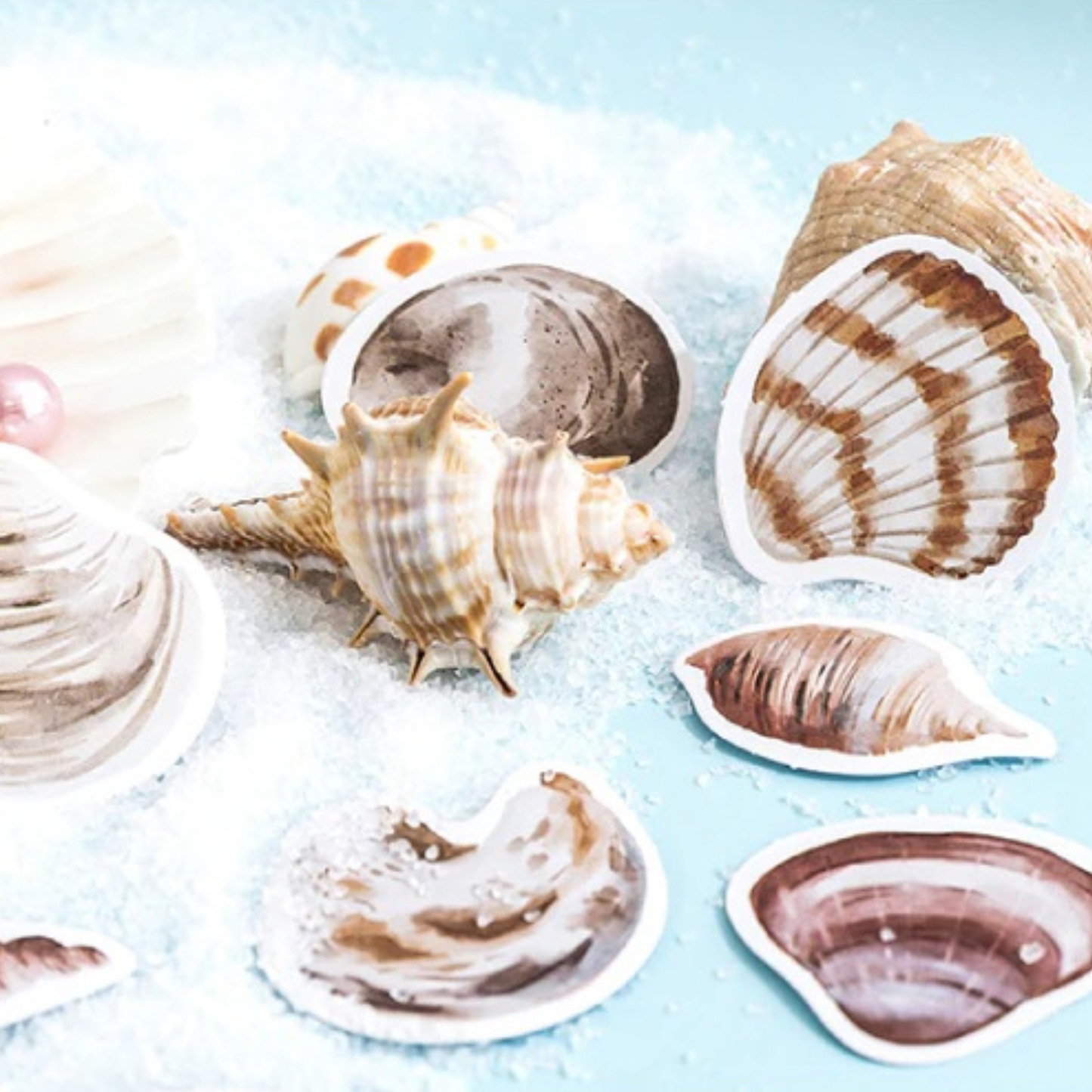 White Sand Beach - Self Adhesive Sticker Box