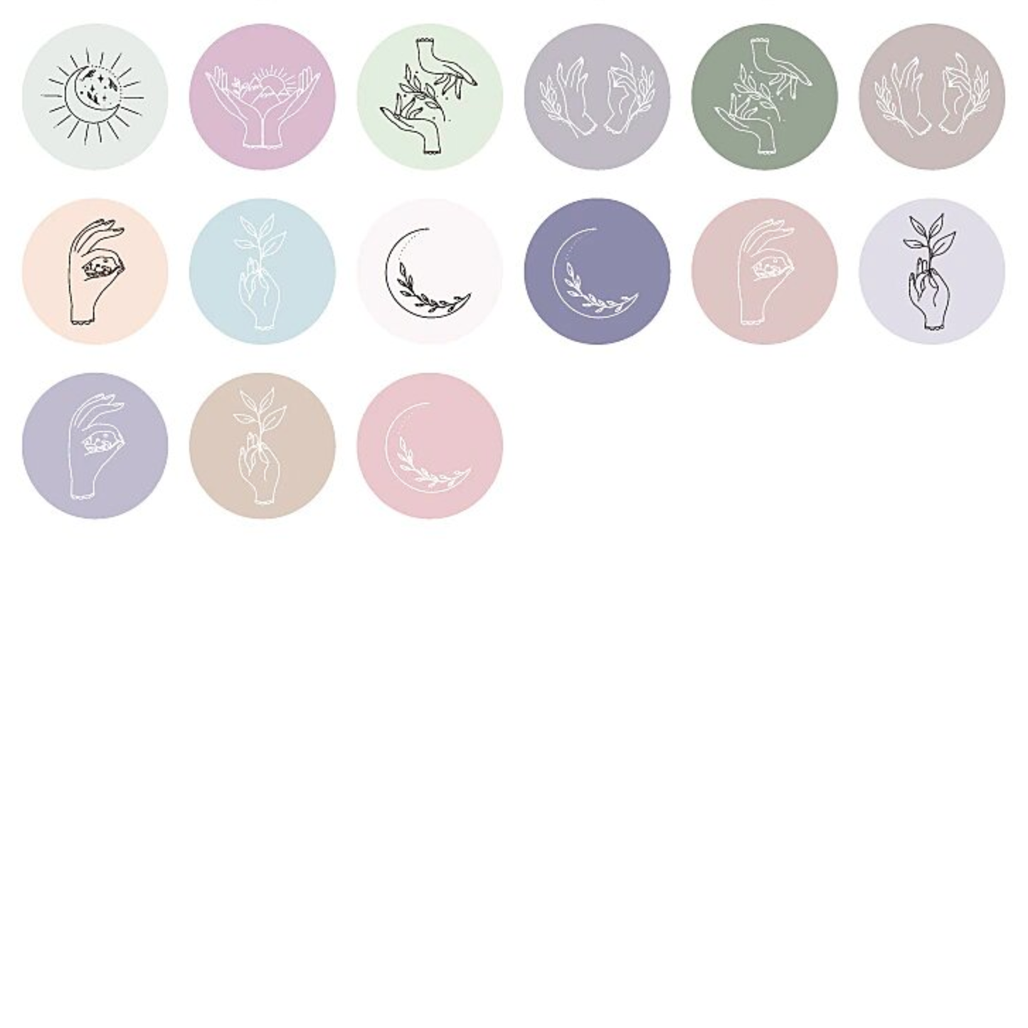 Zen Circles - Self Adhesive Sticker Box