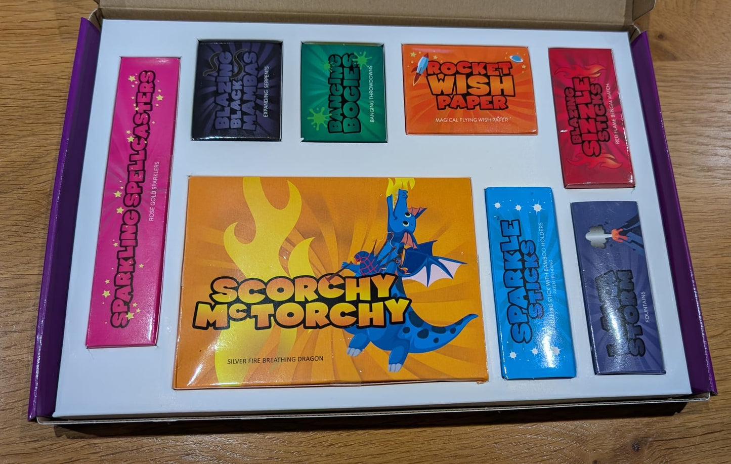 Indoor Fireworks & Sparkler Fun - A Bonanza Pack Of 55 Items - Traditional Low Noise Fun!