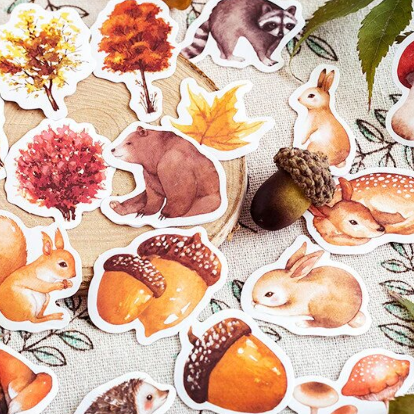 Autumn Forest - Self Adhesive Sticker Box