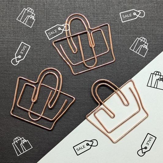 Rose Gold Metal Paper Clip - Handbag - Single Paperclip