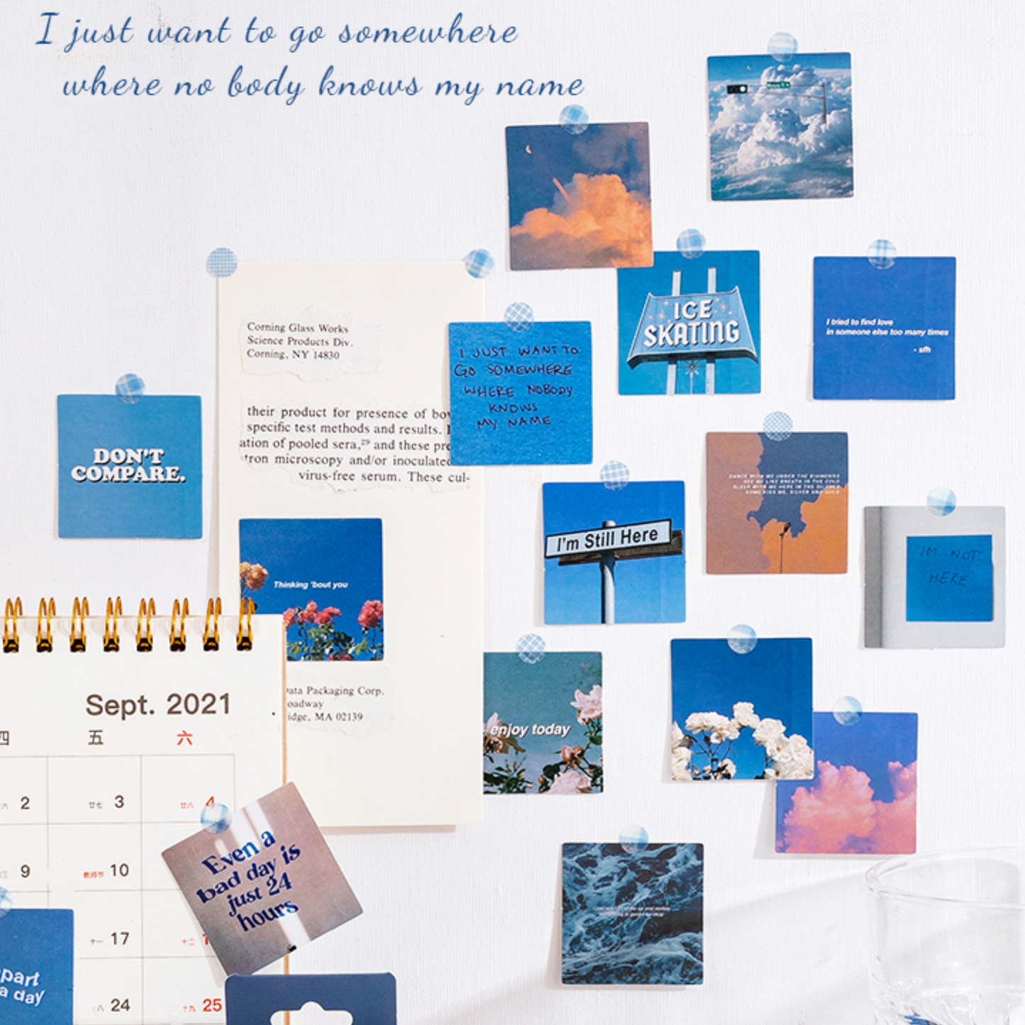 Blue Sky Thinking - Self Adhesive Sticker Box