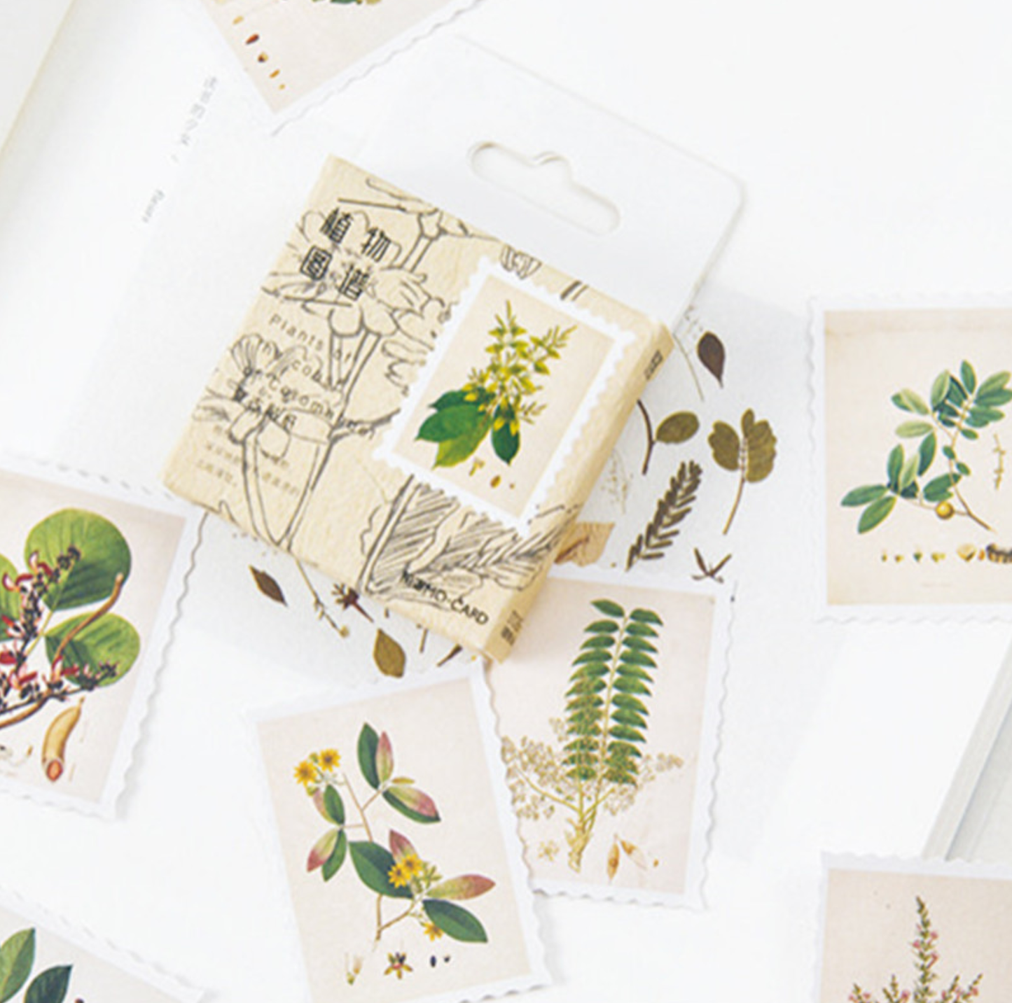 Botanical Stamps - Self Adhesive Sticker Box