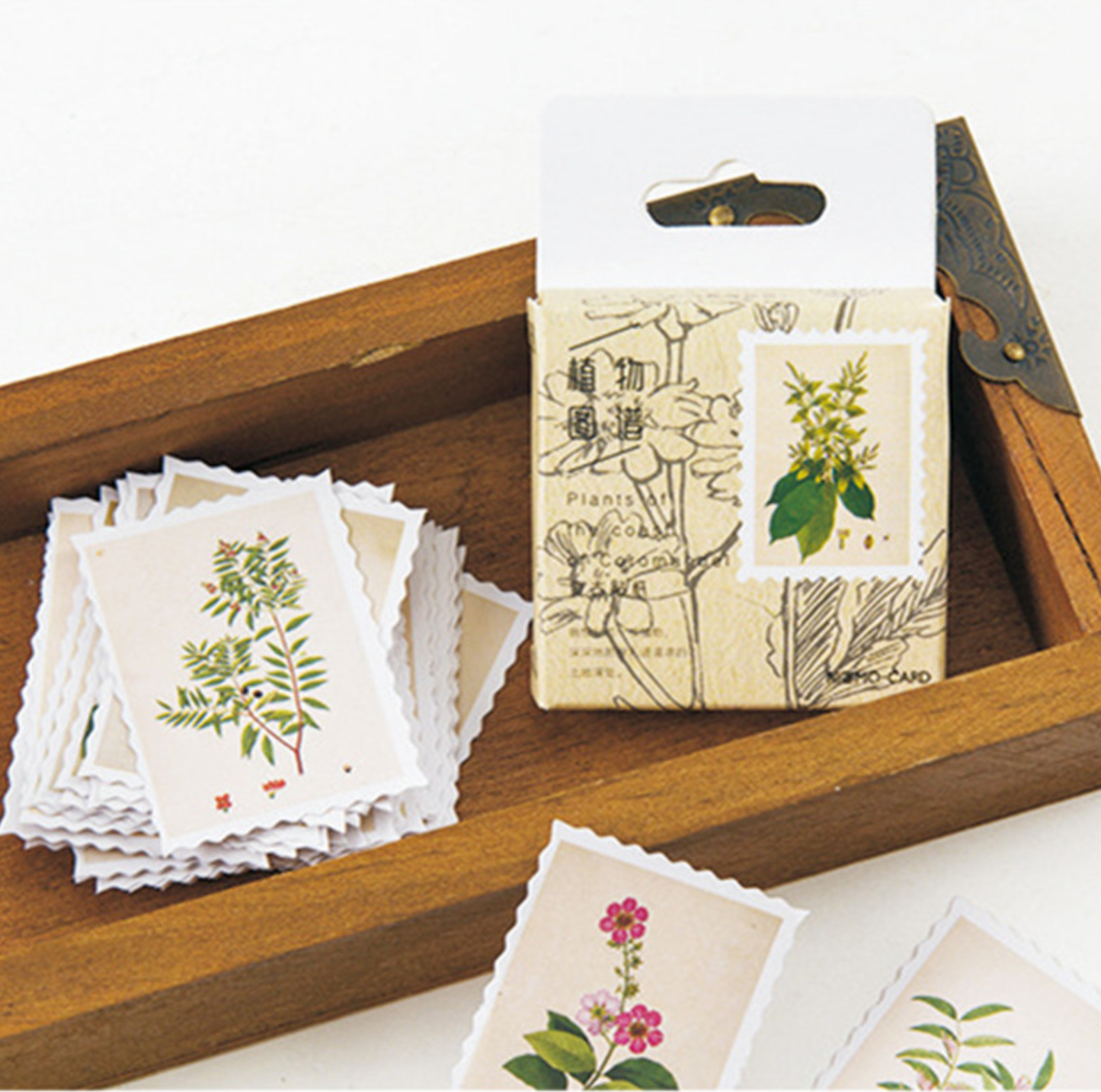 Botanical Stamps - Self Adhesive Sticker Box