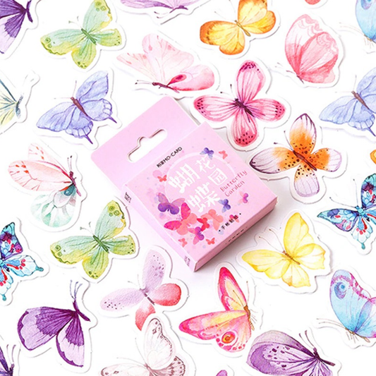 Butterfly Garden - Self Adhesive Sticker Box