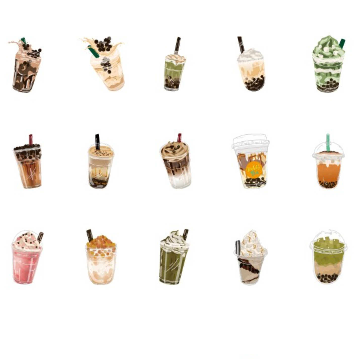 Cold Drinks - Self Adhesive Sticker Box