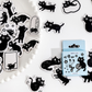 Curious Black Cats - Self Adhesive Sticker Box