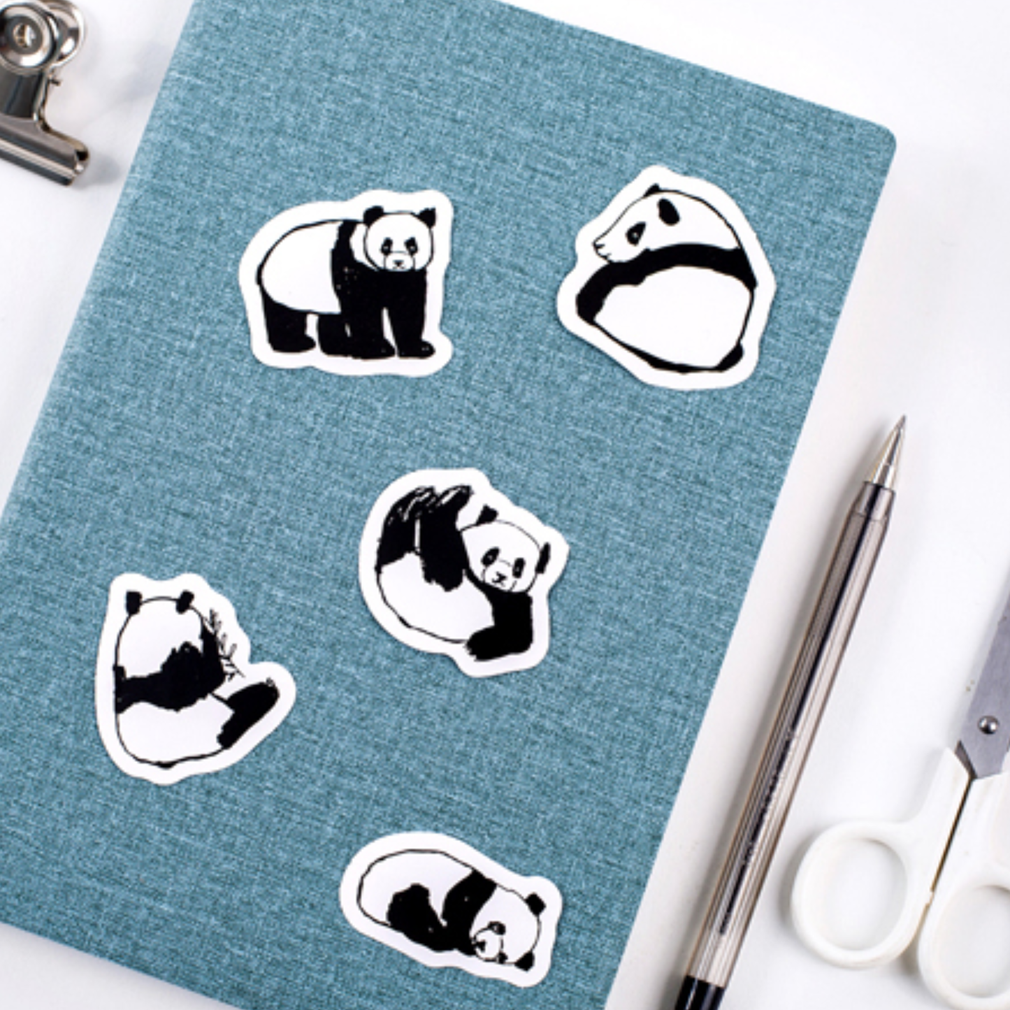 Cute Panda - Self Adhesive Sticker Box