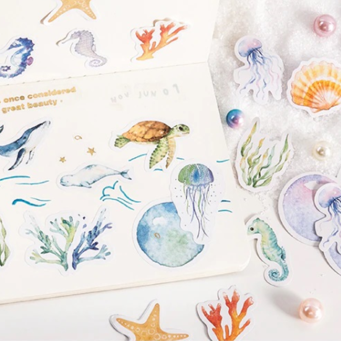 Deep Under The Sea - Self Adhesive Sticker Box