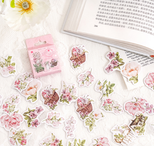 English Country Garden - Self Adhesive Sticker Box