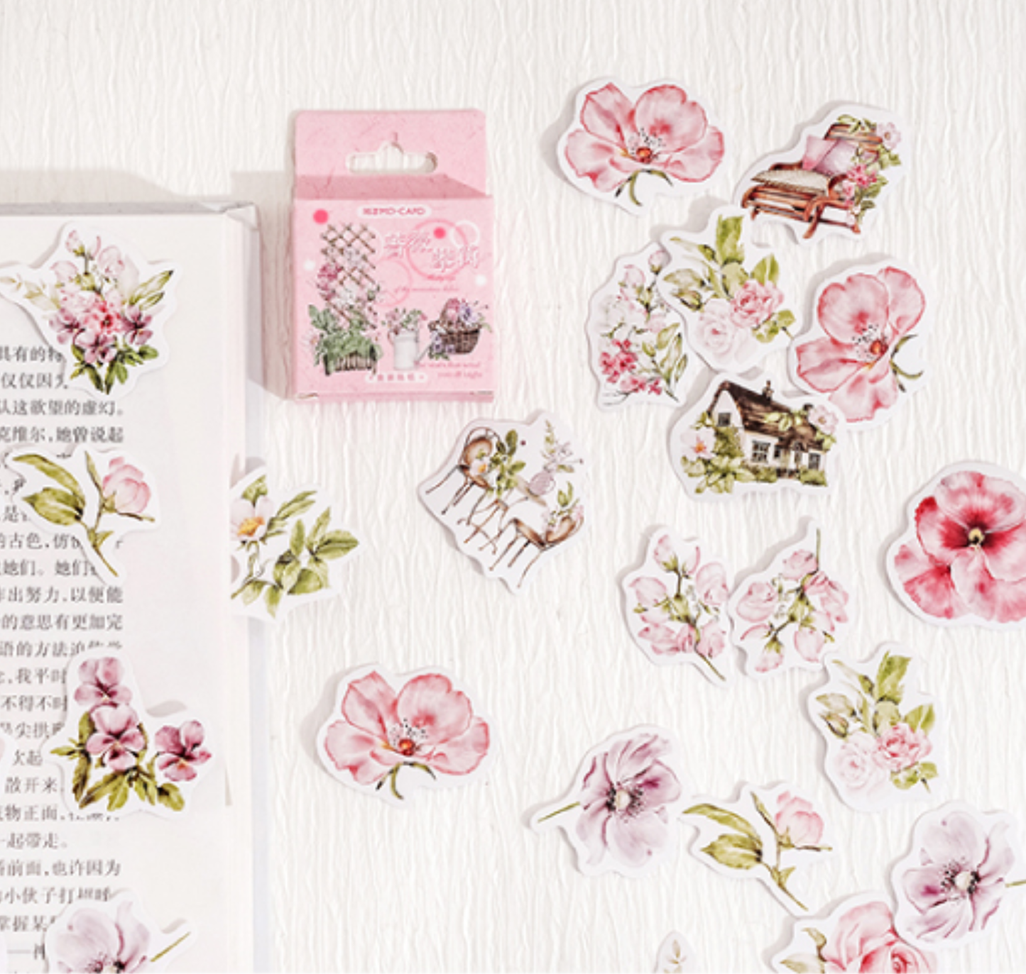 English Country Garden - Self Adhesive Sticker Box