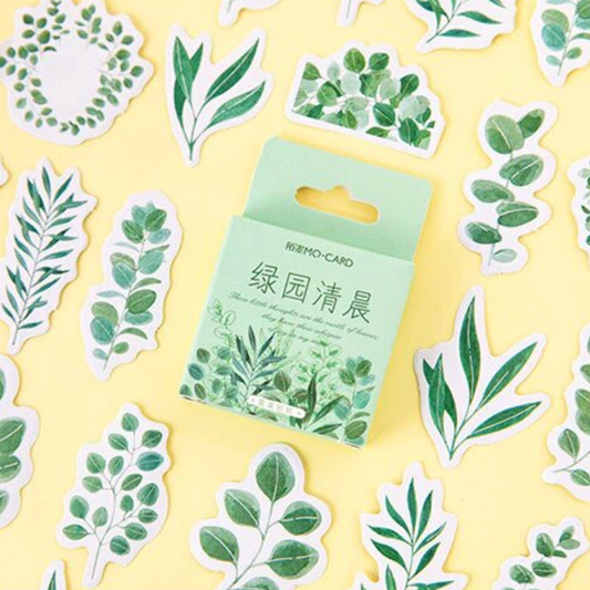 Eucalyptus Leaves - Self Adhesive Sticker Box