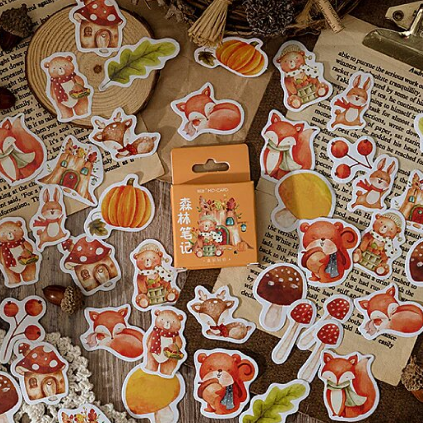 Forest Diary - Self Adhesive Sticker Box