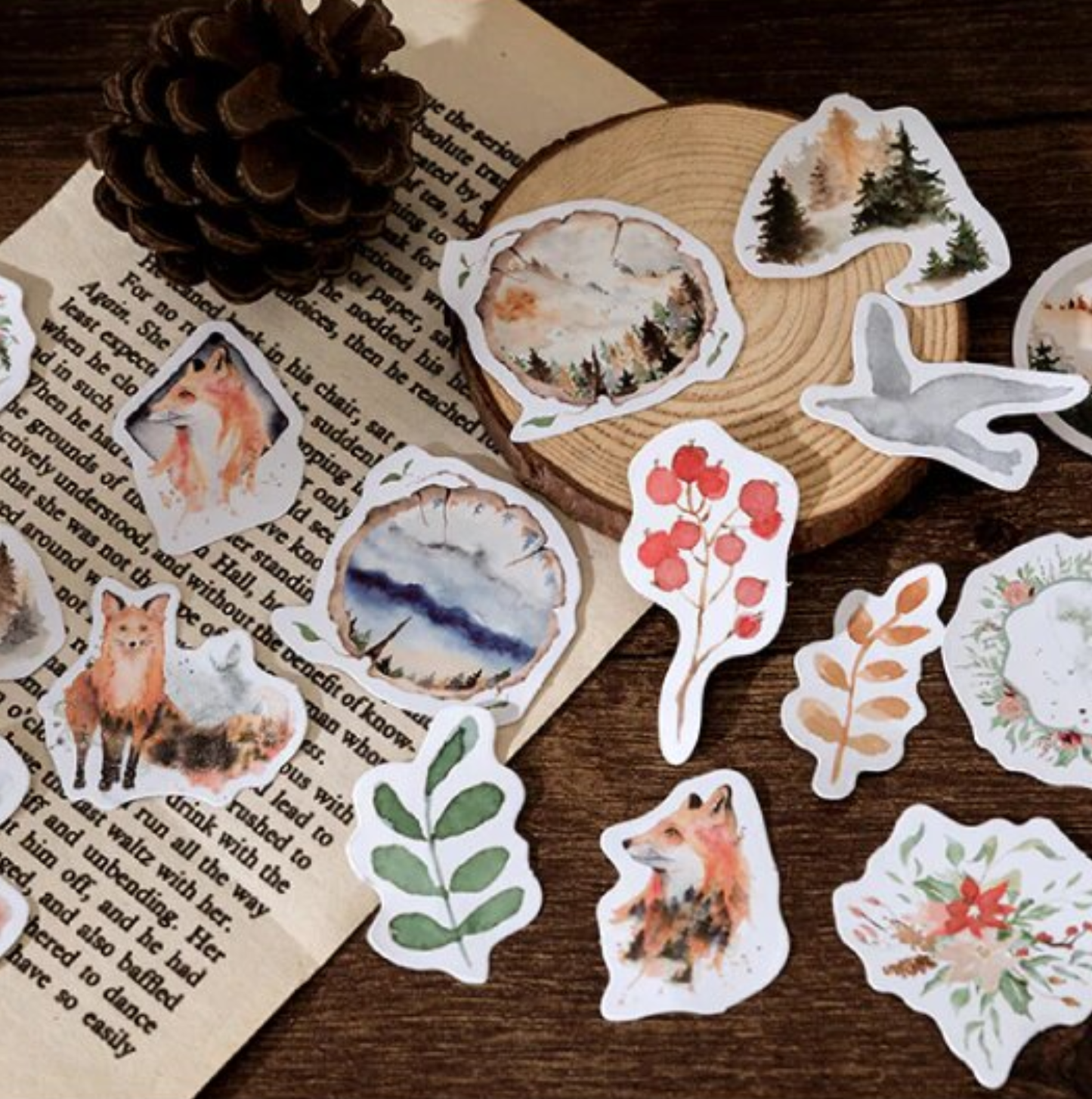 Forest Whisper - Self Adhesive Sticker Box