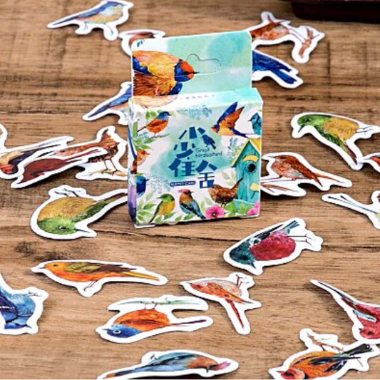 Garden Birds - Self Adhesive Sticker Box