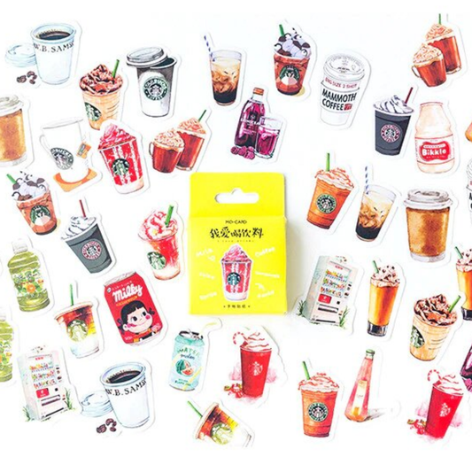 I Love Drinks - Self Adhesive Sticker Box