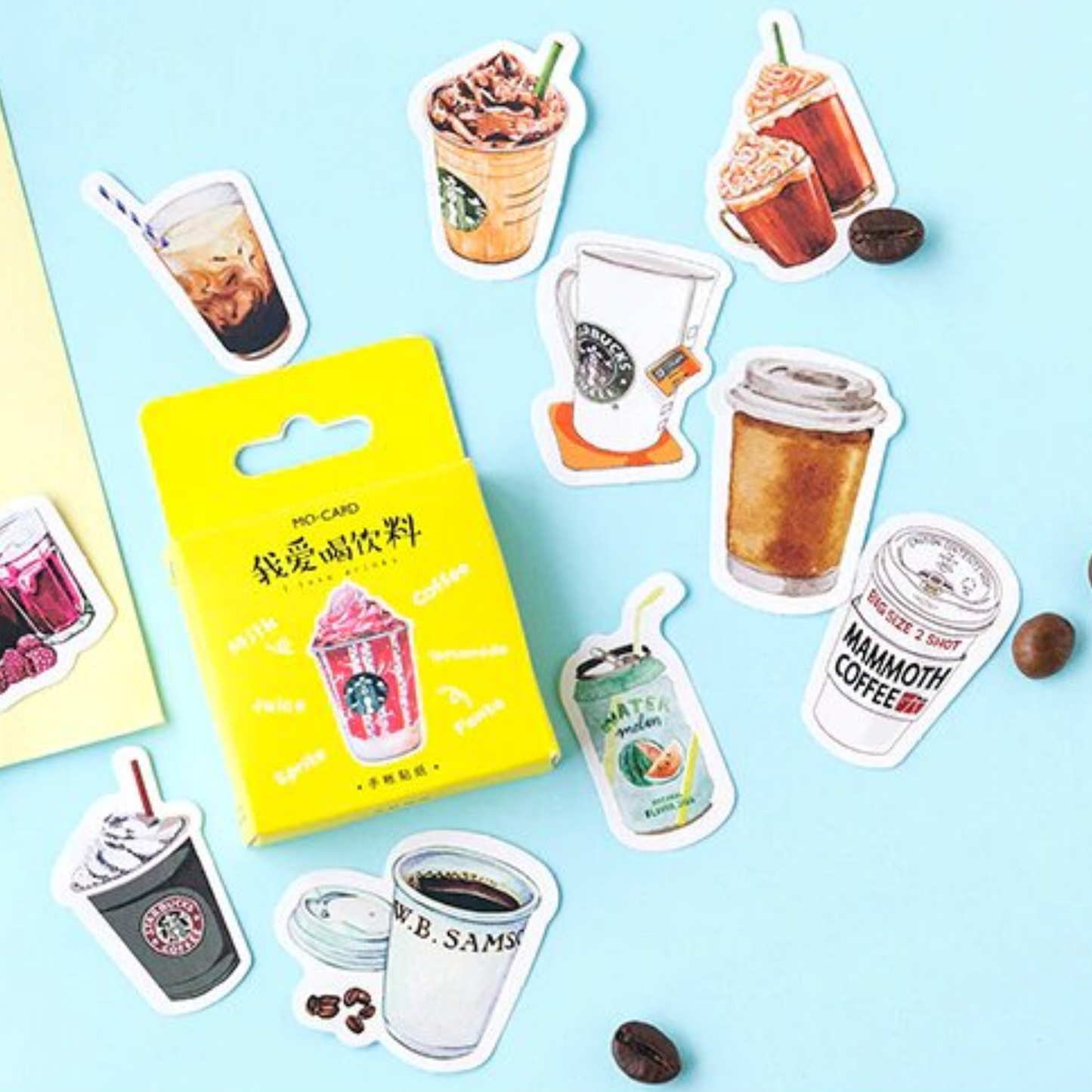 I Love Drinks - Self Adhesive Sticker Box