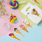 Ice Cream & Sundaes - Self Adhesive Sticker Box