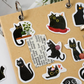 Lucky Black Cat - Self Adhesive Sticker Box