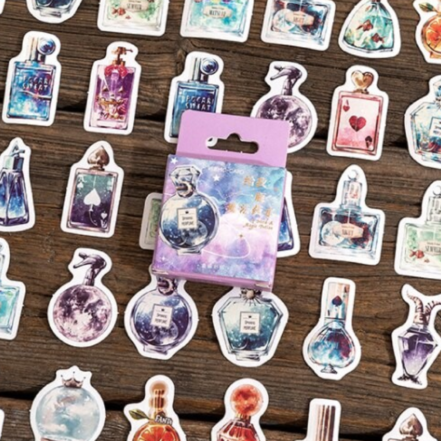 Perfume Bottles - Self Adhesive Sticker Box