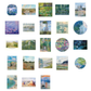 Monet Oil Paintings - Self Adhesive Sticker Box