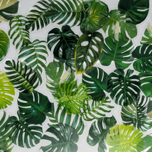 Monstera Leaves - Sticker Sheet