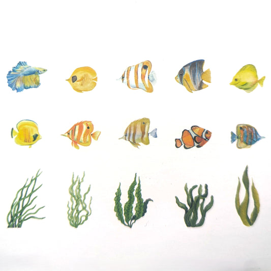 Yellow Coral Reef - Sticker Sheet