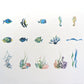 Blue Coral Reef - Sticker Sheet