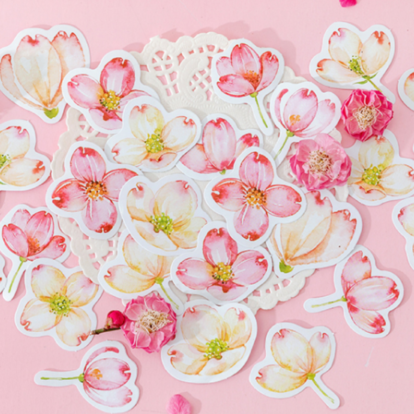 Peach Blossom - Self Adhesive Sticker Box