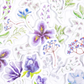 Purple Flowers - Self Adhesive Sticker Box