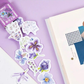 Purple Flowers - Self Adhesive Sticker Box