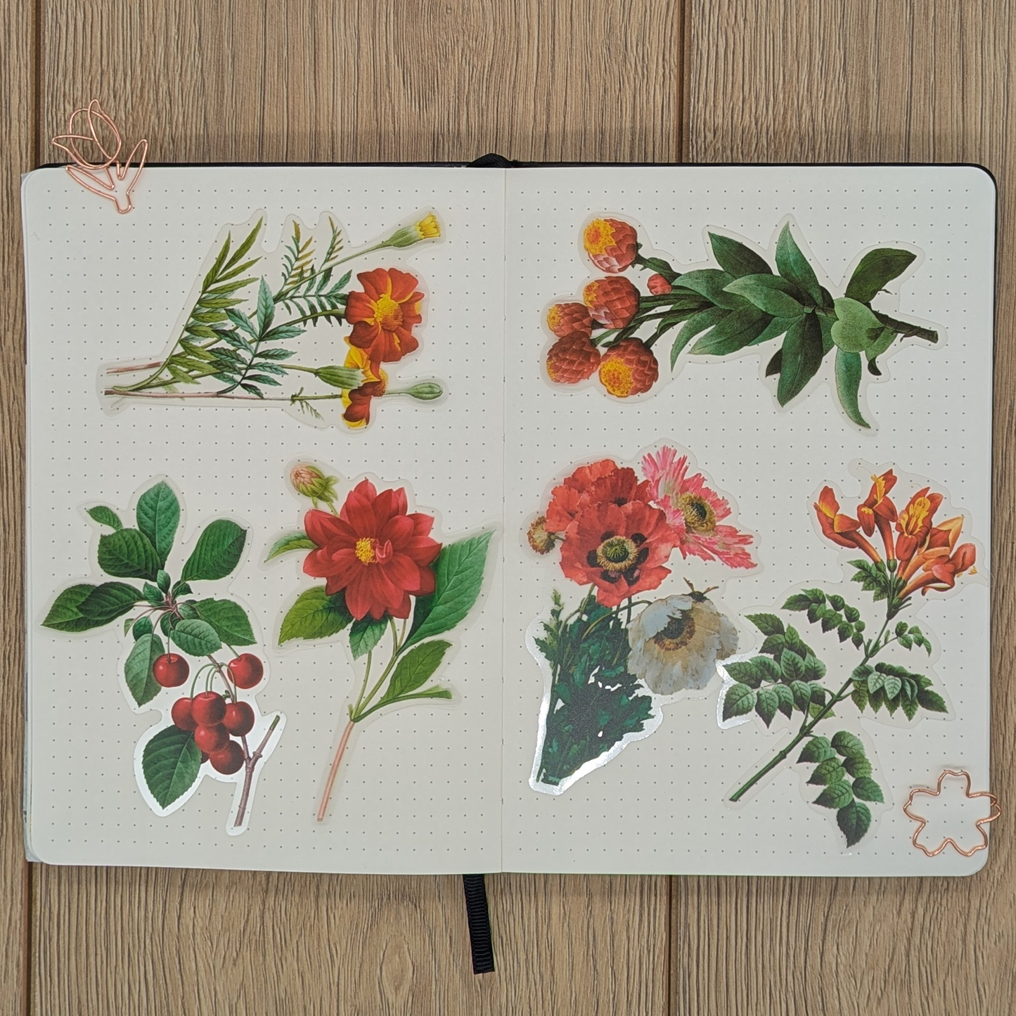 Red Flowers - Sticker Sheet