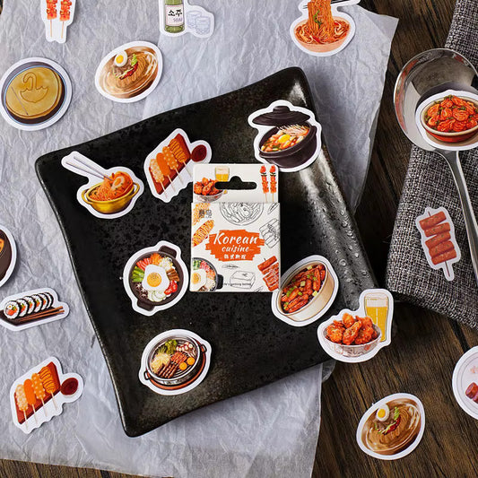 Korean Cuisine - Self Adhesive Sticker Box