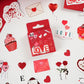 Love Valentine Letter - Self Adhesive Sticker Box