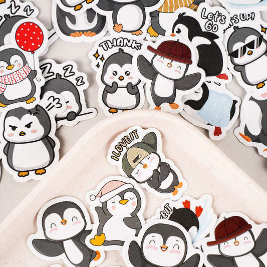 Penguin - Self Adhesive Sticker Box