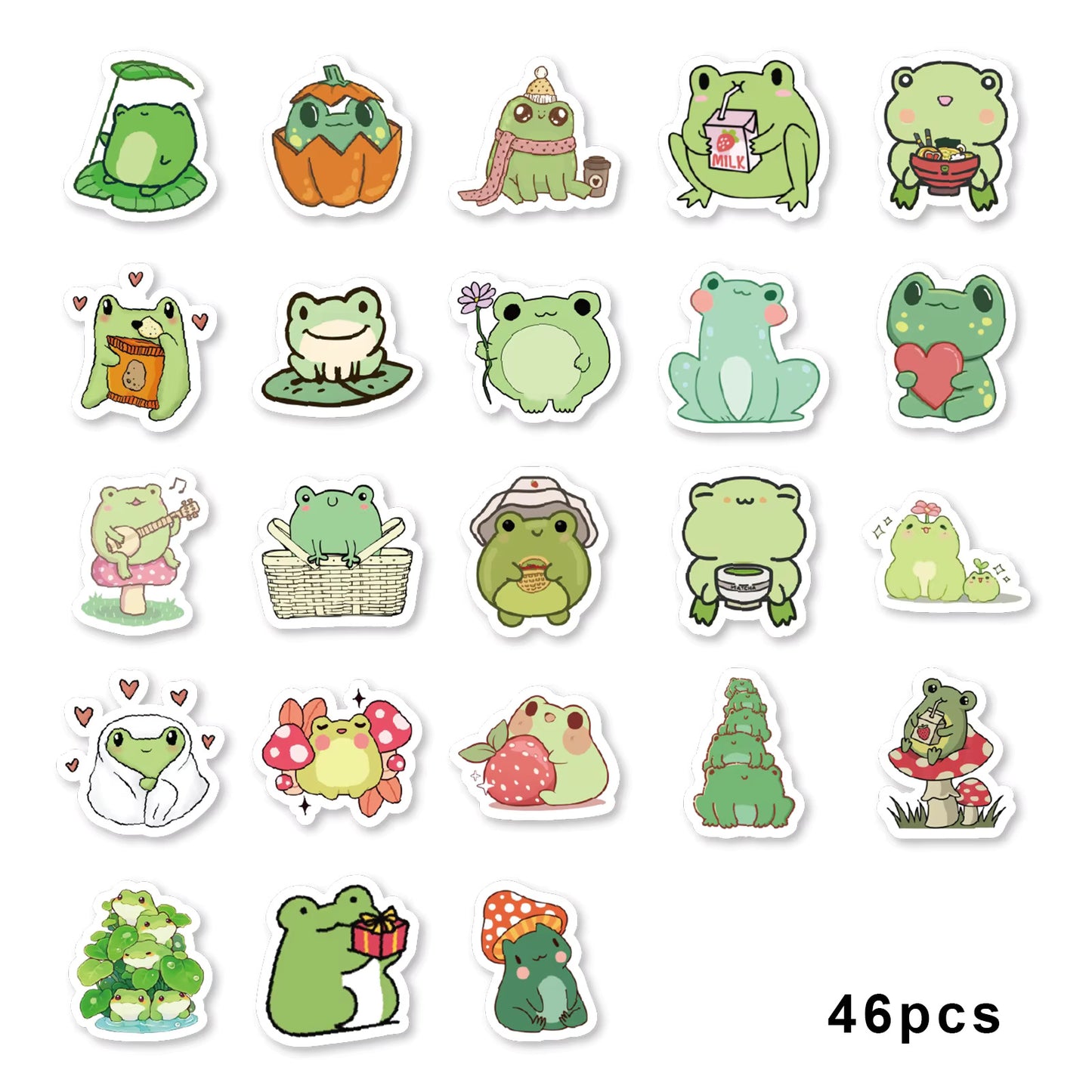 Tiny Frogs - Self Adhesive Sticker Box