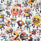 Tiny Robots - Self Adhesive Sticker Box