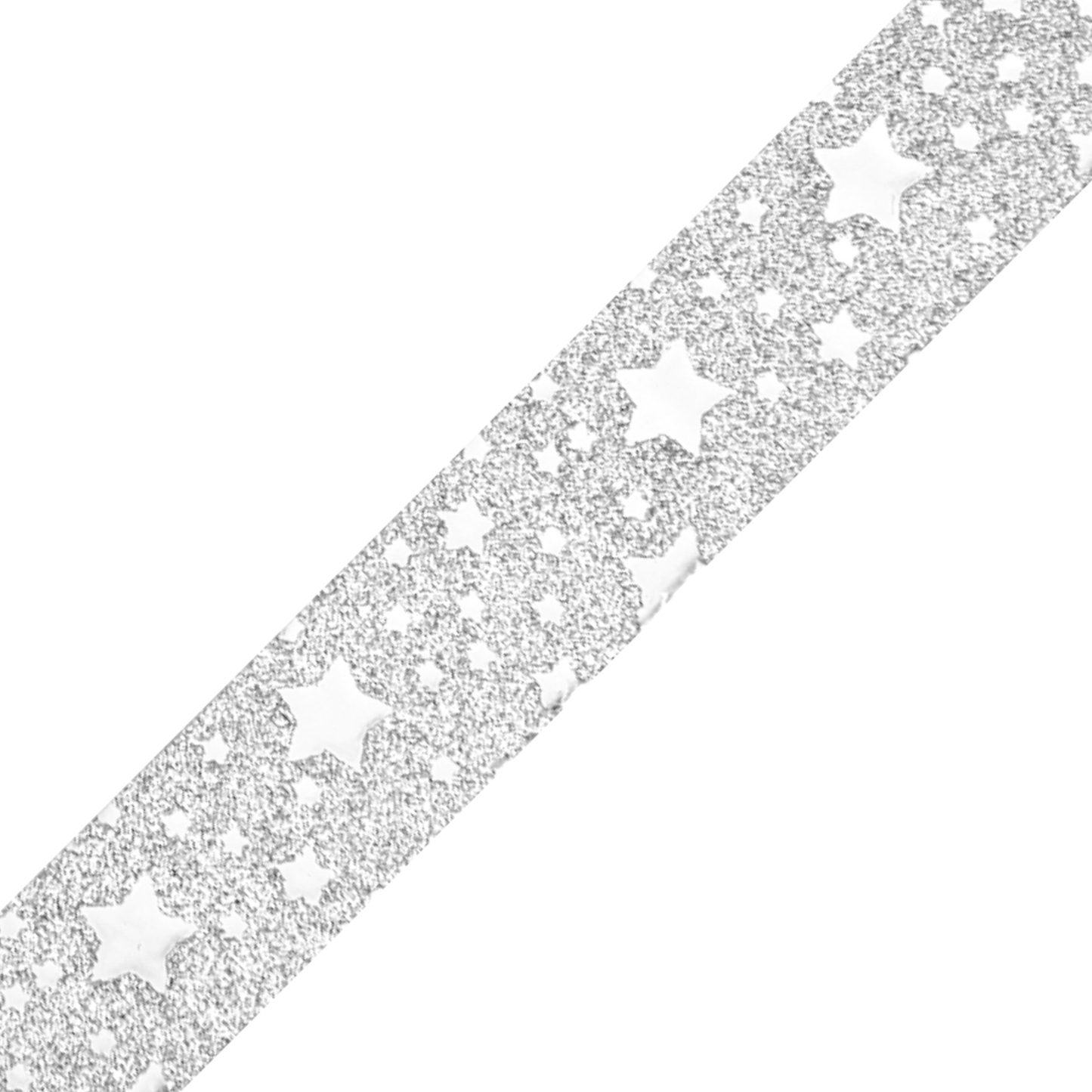 Silver Star Glitter - Washi Tape