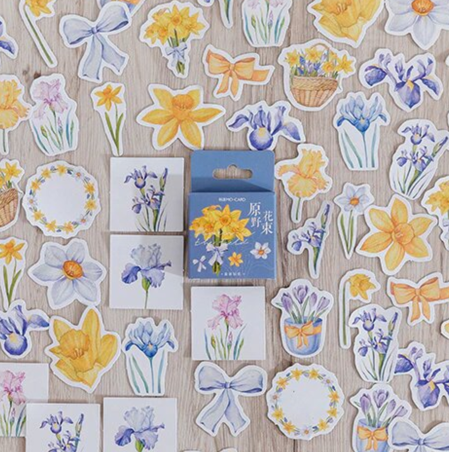 Spring Flowers - Self Adhesive Sticker Box